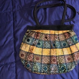 Colorful purse / bag, snaps & internal zipper,